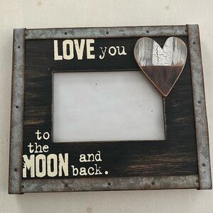 Midwest seasons picture frame | “I love you to the moon and back” | 6x4